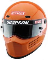 Simpson SA2020 Super Bandit Series Helmets 721001S Helmet, Bandit, Full Face, Safety Orange, Gloss, Snell SA2020, Small, Each thumbnail 1