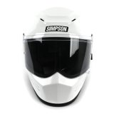 Simpson Speed Bandit Series Helmets SPBM1 Helmet, Bandit, Full Face, White, Gloss Finish, Medium, Each thumbnail 2