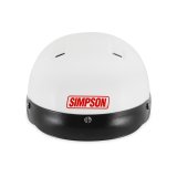 Simpson Shorty Helmets 9430021 Helmet, Half, Crew, Medium, EPS Liner, White, Gloss, Each thumbnail 7