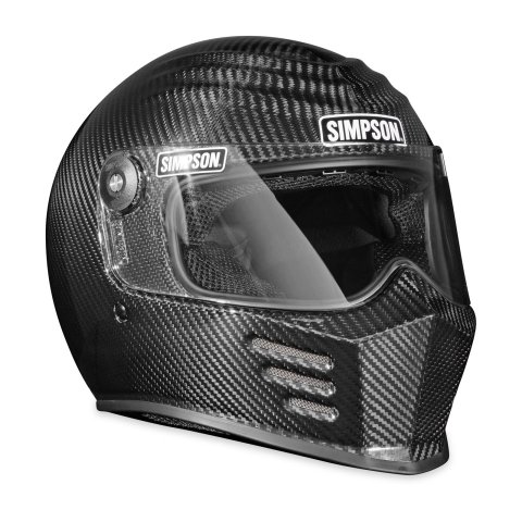 Simpson Motorcycle Outlaw Bandit Carbon Fiber Helmets OB3CXS Helmet, Bandit, Full Face, Fiber, Snell M2020, X-Small, Each