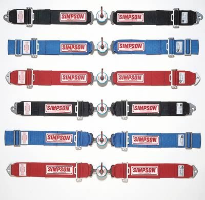 Simpson Racing Harnesses 32022BL CAMLOCK LAP BELT 55" WRAP AROUND, BLUE