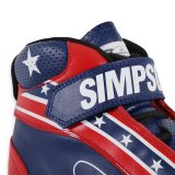 Simpson DNA X2 Driving Shoes DX2100P Shoes, X2, Mid-top, Nomex® Liner, Leather Outer, Patriot, SFI 3.3/5, US Mens Size 10, Pair thumbnail 2