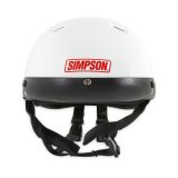 Simpson Shorty Helmets 9430041 Helmet, Half, Crew, X-Large, EPS Liner, White, Gloss, Each thumbnail 4