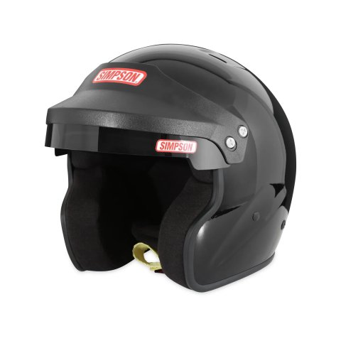 Simpson Cruiser 2.0 Helmets 7320052 Helmet, 2.0, Open Face, Black, Gloss Finish, Snell SA2020, 2X-Large, Each