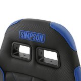 Simpson Vortex II Off-Road Suspension Seats S104-307 Powersports Seats, Offroad, Suspension, Vinyl, Black/Blue/Gray, Each thumbnail 1