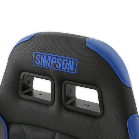 Simpson Vortex II Off-Road Suspension Seats S104-307 Powersports Seats, Offroad, Suspension, Vinyl, Black/Blue/Gray, Each