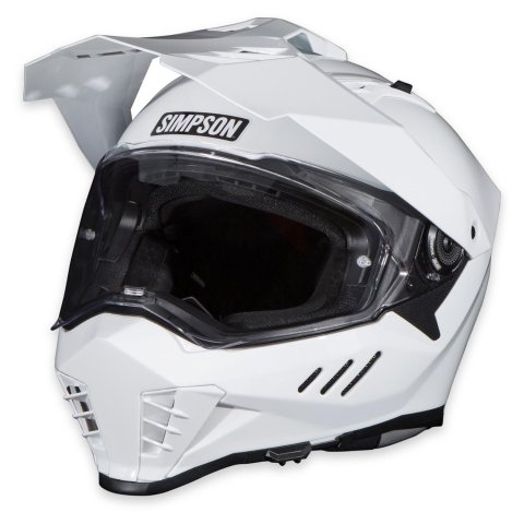 Simpson Xcursion Bandit Helmets XB1LG Helmets, Bandit, Full Face, Gloss White, DOT/ECE-Approved, Large, Each