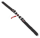 Simpson Camlock Lap Belts 2-Point Harness 32024BK Harness, Belt, Camlock, Bolt-In, Floor Mount, Black, Each thumbnail 1