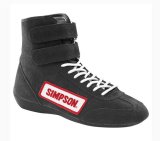 Simpson High Top Driving Shoes 28800BK "Hi Top" Size 8 Black thumbnail 1