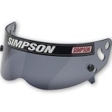 Simpson Replacement Helmet Shields 89401A Shield, Super Bandit Series, Smoke, Anti-Fog, Each thumbnail 2