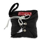 Simpson Mini Dragster Parachutes 42082BK Parachute, Dragster, 6 ft. Diameter, Black, Each thumbnail 1