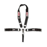 Simpson Rotary Camlock 5-Point Harness 29116KT Harness, Complete, Camlock, Individual-Type, Wraparound, Roll Bar Mount, Black, Each thumbnail 2