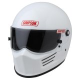Simpson Bandit Series Helmets 7200011 Helmet, Bandit, Full Face, White, Gloss Finish, Snell SA2020, Small, Each thumbnail 1