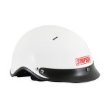 Simpson Shorty Helmets 9430031 Helmet, Half, Crew, Large, EPS Liner, White, Gloss, Each thumbnail 9