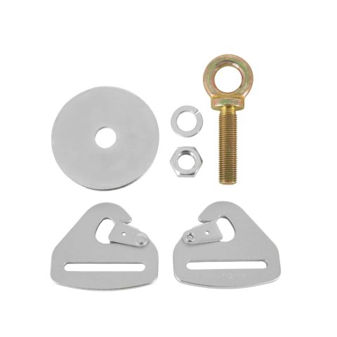 Simpson Restraint Mounting Kits 31020 Floor Mounts, Steel, Eyebolts, Clips, Nuts, Washers, Pair thumbnail 2