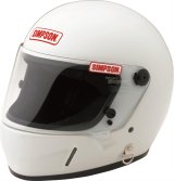Simpson Autograph Helmets 2130001 Helmet, Autograph, Full Face, White, Cloth Liner, Display Use, Each thumbnail 1