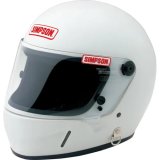 Simpson Autograph Helmets 2130001 Helmet, Autograph, Full Face, White, Cloth Liner, Display Use, Each thumbnail 2