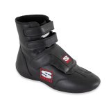 Simpson Stealth Sprint Shoes SP950BK Driving Shoes, Sprint, High-Top, Leather, Nomex Liner, Black, Men's 9 1/2, Pair thumbnail 3