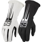 Simpson Predator Driving Gloves 20800SK Gloves, Predator, Leather/Nomex®, Double Layer, Black/White, SFI 3.3/5, Small, Pair thumbnail 2