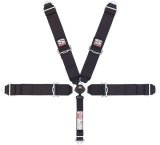 Simpson Black Series 5-Point Harness 29110BKR1X Harness, Complete, Camlock, Individual-Type, Bolt-In, Floor Mount, Black, Hardware, Each thumbnail 4