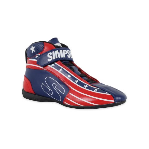 Simpson DNA X2 Driving Shoes DX2115P Shoes, X2, Mid-top, Nomex® Liner, Leather Outer, Patriot, SFI 3.3/5, US Mens Size 11 1/2, Pair thumbnail 6