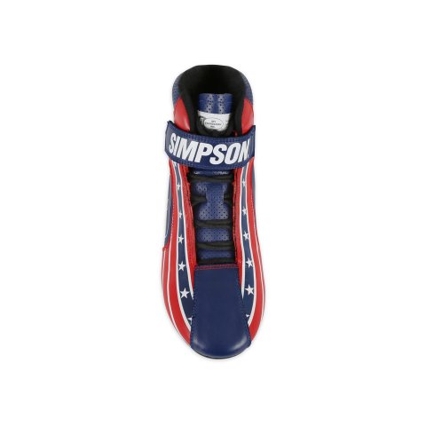 Simpson DNA X2 Driving Shoes DX2115P Shoes, X2, Mid-top, Nomex® Liner, Leather Outer, Patriot, SFI 3.3/5, US Mens Size 11 1/2, Pair thumbnail 9