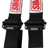Simpson Ratchet 5-Point Harness SB51204-2IN Harness, Complete, Latch, Individual-Type, Ratchet, Bolt-In, Floor/Roll Bar Mount, 2 in., Black, Each thumbnail 1