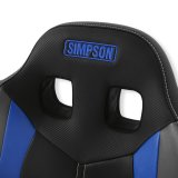 Simpson Pro Sport Off-Road Suspension Seats S107-307 Powersports Seats, ST, Vinyl, Black/Blue/Gray, Each thumbnail 1