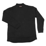 Simpson CarbonX Underwear Shirts 20600Z Fire Retardant Shirts, Long Sleeve, CarbonX, Black, Men's 2X-Large, SFI 3.3/1, Each thumbnail 1