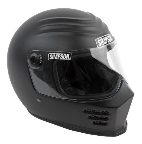 Simpson Racing Outlaw Bandit Series Helmets 28315M8 Helmet, Series, Full Face, EPS Liner, Matte Black, M2015, Medium, Each thumbnail 1