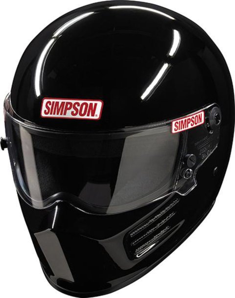 Simpson Bandit Series Helmets 7200022 Helmet, Bandit, Full Face, Black, Gloss Finish, Snell SA2020, Medium, Each thumbnail 2