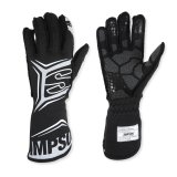 Simpson Magnata Racing Gloves MGXK Driving Gloves, Gloves, One Layer, Nomex®, Black/Gray, FIA 8856-2018, SFI 3.5/5, X-Large, Pair thumbnail 2