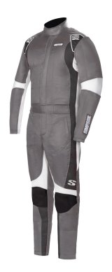 Simpson Supercoil Racing Suits SC05301 Driving Suit, Supercoil, One-piece, Double Layer, Nomex, Alloy/Black/White, SFI 3.2A/5, Men's Large, Each thumbnail 4