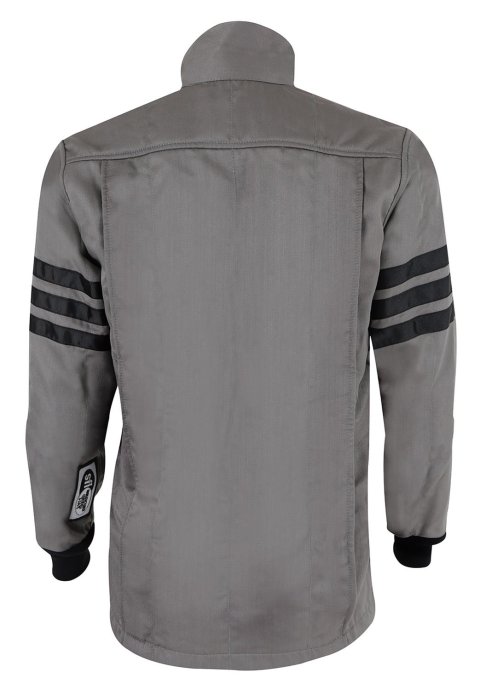Simpson Racing Classic SFI-5 Jackets C405212 Driving Jacket, Double Layer Satin/Twill, Nomex, Medium, Gray with Black Stripes, Each thumbnail 2
