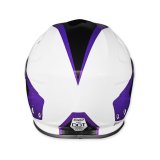 Simpson Ghost Bandit Limited Edition Royal Series Helmets GBDROY2X Helmet, Bandit, Edition, Royal, Full Face, Polyester Liner, While/Black/Purple, Clear Visor, XX-Large, Each thumbnail 7