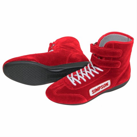 Simpson High Top Driving Shoes 28110R HIGH TOP SHOE RED, 11