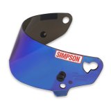 Simpson Replacement Helmet Shields 89402 Shield, Bandit Series, Blue Iridium, Each thumbnail 3