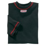 Simpson CarbonX Underwear Shirts 20602M Fire Retardant Shirts, Short Sleeve, CarbonX, Black, Men's Medium, SFI 3.3/1, Each thumbnail 1