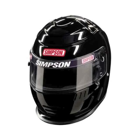 Simpson SA2020 Speedway Shark Series Helmets 7707182 Helmet, Shark, Full Face, Gloss Black, Snell SA2020, Medium, Each