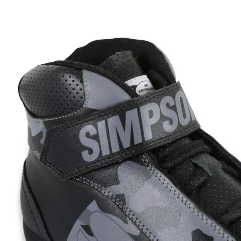 Simpson DNA X2 Driving Shoes DX2100K Shoes, X2, Mid-top, Nomex® Liner, Leather Outer, Blackout, SFI 3.3/5, US Mens Size 10, Pair thumbnail 2