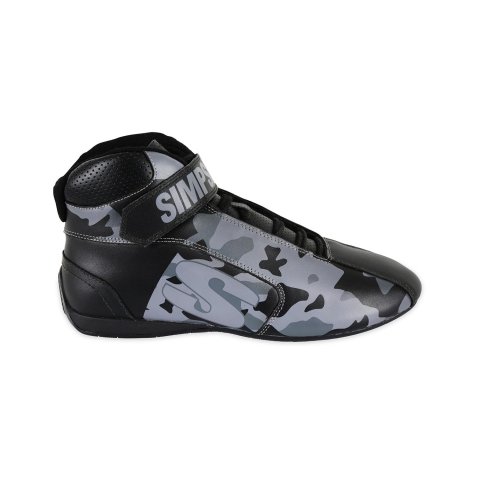 Simpson DNA X2 Driving Shoes DX2100K Shoes, X2, Mid-top, Nomex® Liner, Leather Outer, Blackout, SFI 3.3/5, US Mens Size 10, Pair thumbnail 3
