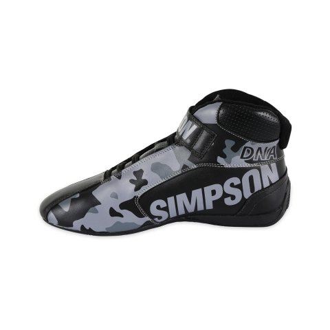 Simpson DNA X2 Driving Shoes DX2100K Shoes, X2, Mid-top, Nomex® Liner, Leather Outer, Blackout, SFI 3.3/5, US Mens Size 10, Pair thumbnail 4