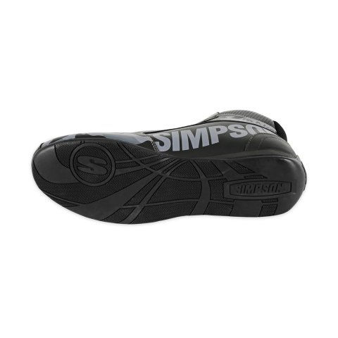 Simpson DNA X2 Driving Shoes DX2100K Shoes, X2, Mid-top, Nomex® Liner, Leather Outer, Blackout, SFI 3.3/5, US Mens Size 10, Pair thumbnail 6