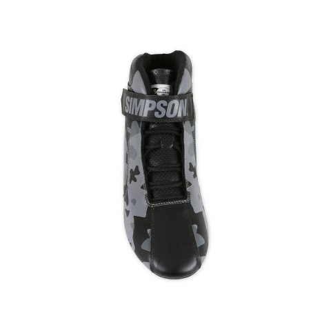 Simpson DNA X2 Driving Shoes DX2100K Shoes, X2, Mid-top, Nomex® Liner, Leather Outer, Blackout, SFI 3.3/5, US Mens Size 10, Pair thumbnail 8