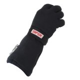 Simpson Holeshot 22 Drag Gloves 37017ZK Driving Gloves, 22, Double Layer, Polyester/Leather, Black, SFI 20, 2X-Large, Pair thumbnail 4