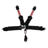 Simpson Double Pull Down Latch and Link SFI 5-Point Harness 132LD5WC Harness, Complete, Latch. 5 Point, 2.00/3.00 Should Belt, 3.00 Lap Belt, Individual-Type, Clip-In, Floor/Roll Bar Mount, Black, Each thumbnail 7
