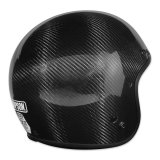 Simpson Chopper Series Helmets CHOPC2X Helmets, Series, Carbon Fiber, Black, Gloss, Open Face, DOT-Approved, 2X-Large, Each thumbnail 1