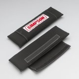 Simpson Harness Pads 23020BK Shoulder Pads, Black, Nomex, Logo, Pair thumbnail 1