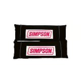 Simpson Harness Pads 23020BK Shoulder Pads, Black, Nomex, Logo, Pair thumbnail 2