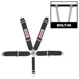 Simpson Camlock 5-Point Harness 29102BK Harness, Complete, Camlock, Individual-Type, Clip-In, Floor Mount, Black, Each thumbnail 1